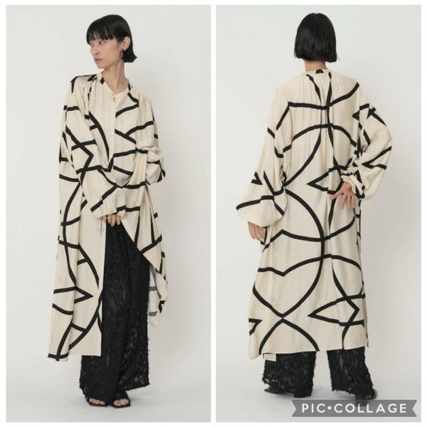 【予約販売】CHIGNON(シニヨン)/ラインプリントシャツOP(2月中入荷予定)