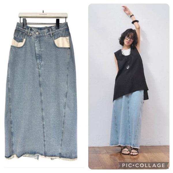 CHIGNON(シニヨン)/ラップアジャストデニムSK