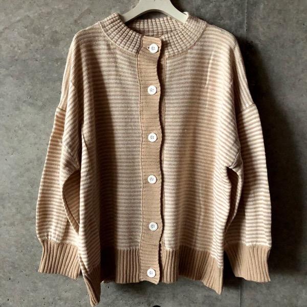 【7500→3750】Anouk(アヌーク)/ボーダーニットカーデ