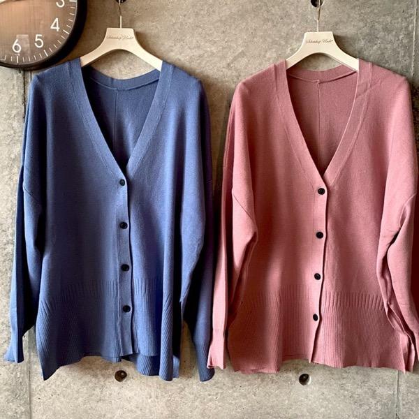 Anouk(アヌーク)/Vあきシンプルワイドカーデ