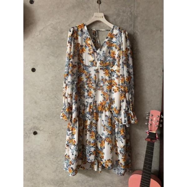 【14800→7400】GHOSPELL(ゴスペル)/フラワーシィームVあきミディドレス