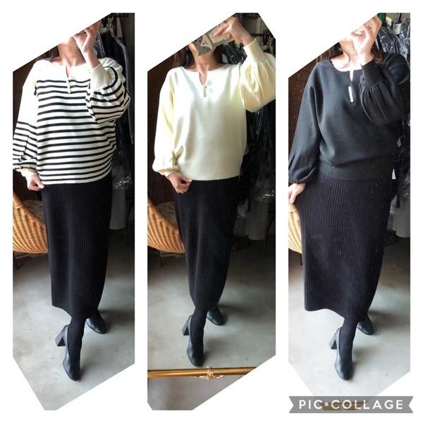 【12000→8400】Rosiee(ロージー)/キーネックパールKNIT