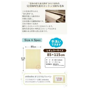 日本製 ベビー毛布 85×115cm コットン...の詳細画像5