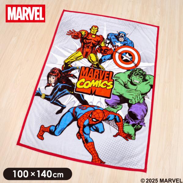 マーベル アベンジャーズ 毛布 100×140cm ニューマイヤー MARVEL スパイダーマン ア...