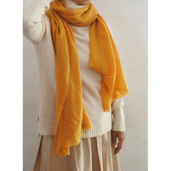 ふわふわウールショール(カシミヤ20％混)　4色　アンダイドプラスオリジナル