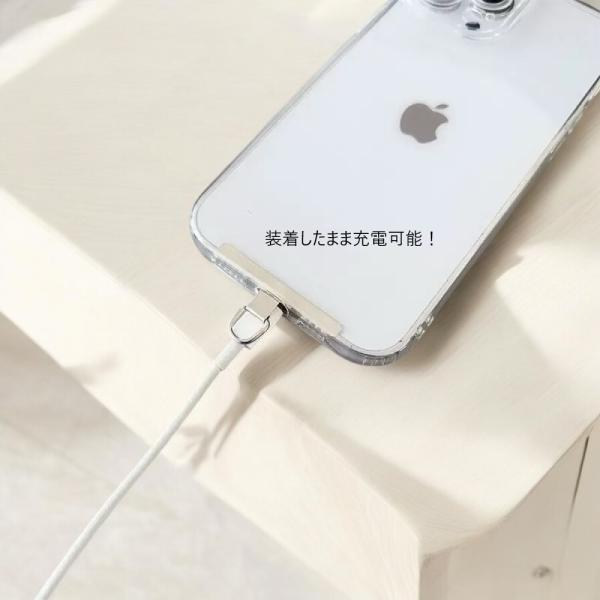 （１点）ミニマルスマホストラップホルダー 装着したまま充電可能！シンプルスマホホルダー スマホストラ...