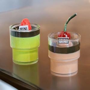 (1点)ミニチュアスイーツカップ(イチゴ抹茶/...の詳細画像1