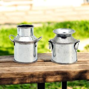 (1点)ミニチュア レトロ合金ミニミルク缶 2...の詳細画像2
