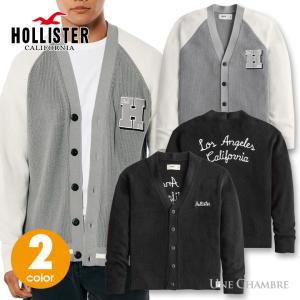 ホリスター メンズ リラックスバーシティーカーディガン セーター  Hollister Relaxe...