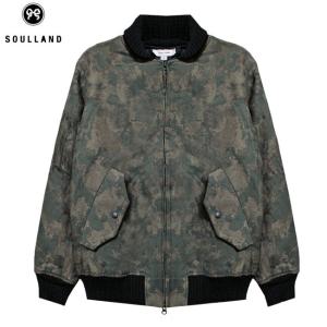 SOULLAND (ソウルランド) CARTER BOMBER JACKET (CAMOFLAGE) ボンバージャケット/迷彩/MA-1/MEN カモ｜uneekbasemnt