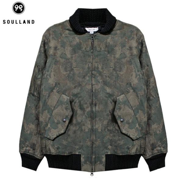 SOULLAND (ソウルランド) CARTER BOMBER JACKET (CAMOFLAGE)...