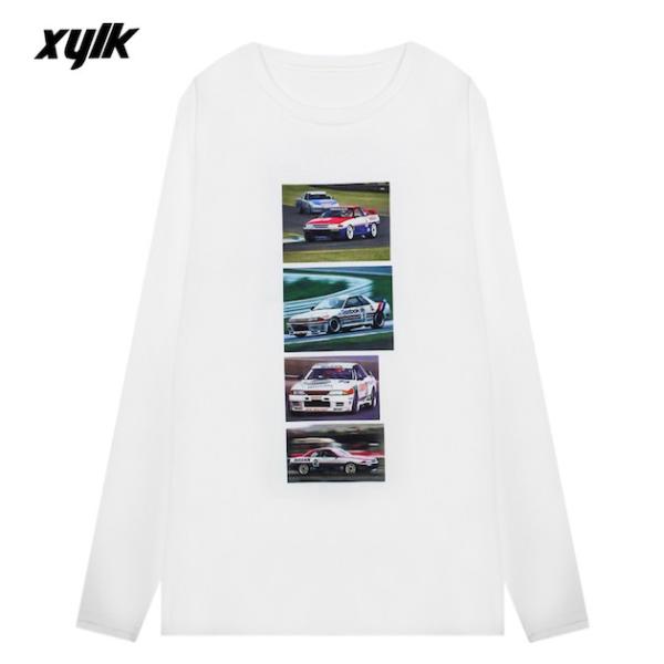 XYLK (シルク) SKYLINE R32 GT-R LONGSLEEVE T-SHIRT (WH...