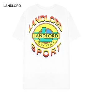 LANDLORD NEW YORK (ランドロード) LANDLORD SPORT T-SHIRT (WHITE) [Tシャツ/カットソー/トップス/グラフィック/ロゴ/UNISEX] [ホワイト]｜uneekbasemnt