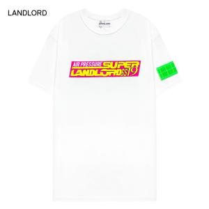 LANDLORD NEW YORK (ランドロード) AIR PRESSURE T-SHIRT (WHITE) [Tシャツ/カットソー/トップス/グラフィック/ロゴ/UNISEX] [ホワイト]｜uneekbasemnt