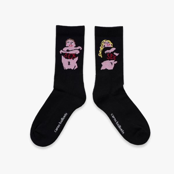 CARNE BOLLENTE | SOCK STRIP TEASE (BLACK) 靴下 ソックス ...