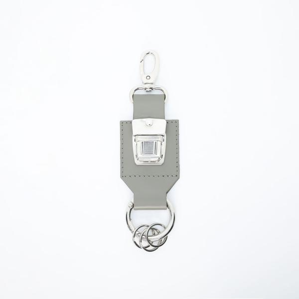 HIDAKA (ヒダカ) SLIDE LOCK KEY RING (GRAY) [キーホルダー ブラ...