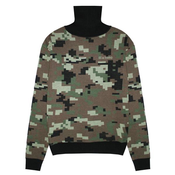 ICE &amp; TECHNO (アイス アンド テクノ) DIGITAL CAMO HIGH NECK ...