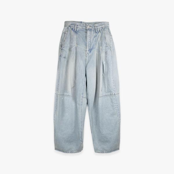 SHINYAKOZUKA | PAINTED ORDINARY CITY BAGGY (INDIGO...