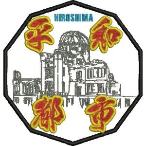 広島カープ 刺繍ワッペン 平和都市HIROSHIMA (C-0013) カープユニフォーム CARP...