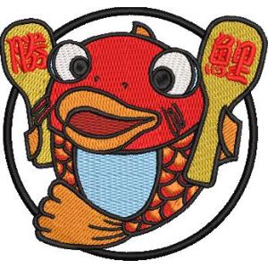 広島カープ 刺繍ワッペン 鯉ポンポン (NK-0014) カープユニフォーム