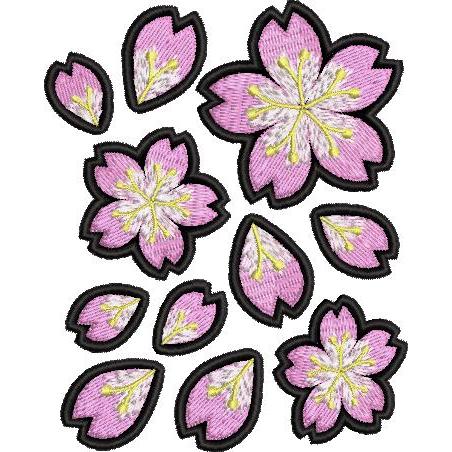 広島カープ 刺繍ワッペン 桜吹雪 (SS-0004) カープユニフォーム CARP 広島東洋カープ ...