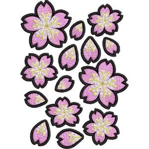 広島カープ 刺繍ワッペン 桜吹雪 (SS-0005) カープユニフォーム CARP 広島東洋カープ ...