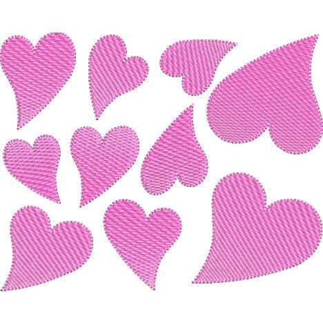 広島カープ 刺繍ワッペン ハートピンク 10枚 (SS-0007) カープユニフォーム CARP 広...