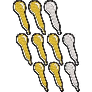 広島東洋カープ オリックスバファローズ 刺繍ワッペン ジェットバルーン 金銀 10枚 (SS-001...