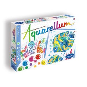 AQUARELLUM アクアレルム 水彩 塗り絵 セット 絵の具セット