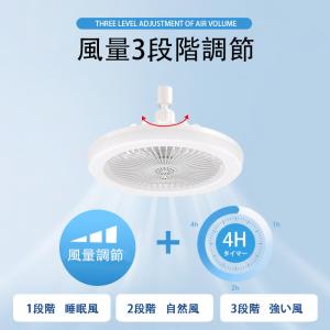 シーリングファンライト 調色調光 LED ファ...の詳細画像4