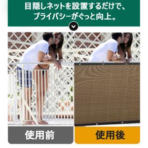 サンシェード 目隠しネット 2x5m 遮光ネッ...の詳細画像1