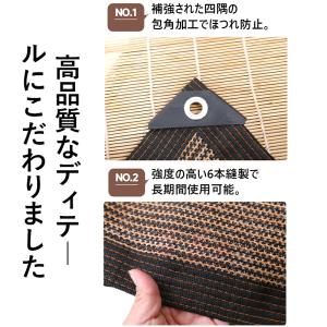 サンシェード 目隠しネット 2x5m 遮光ネッ...の詳細画像2
