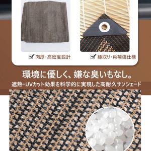 サンシェード 目隠しネット 2x5m 遮光ネッ...の詳細画像5