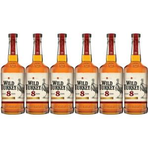 【正規品】ワイルドターキー 8年/WILD TURKEY ビン・瓶 アメリカ  700ml 50.5% バーボンウイスキー ハイボールにおすすめ 6本セット 1箱 業務用 飲食店におす…｜unibiswine