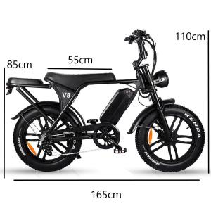 新型 V8 電動バイク モペット 750W 電...の詳細画像1