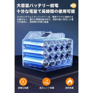 電動ブロワー強力 掃除ブロアー コードレスブロ...の詳細画像5