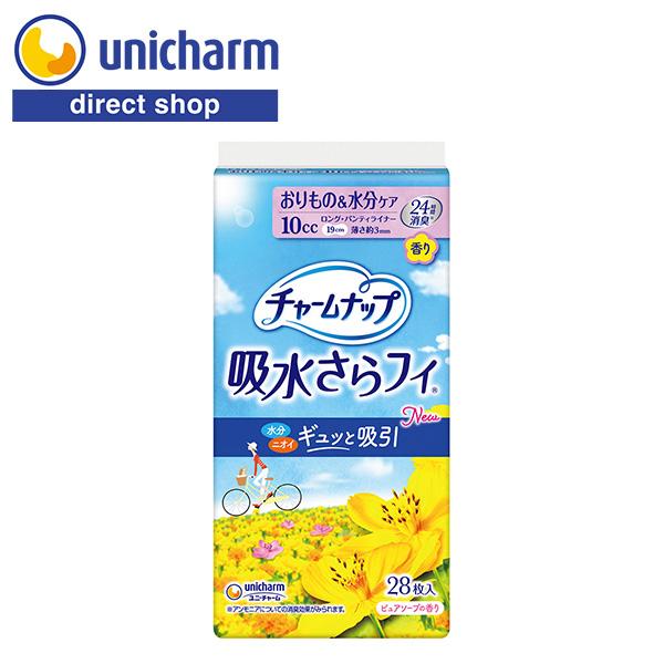 チャームナップ 吸水さらフィ ロングパンティライナー 10cc ピュアソープの香り 28枚 ユニ・チ...