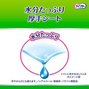 ライフリー らくらくおしりふきトイレに流せる ...の詳細画像4