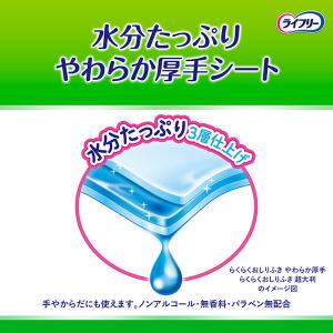 ライフリー らくらくおしりふき超大判 60枚×...の詳細画像4