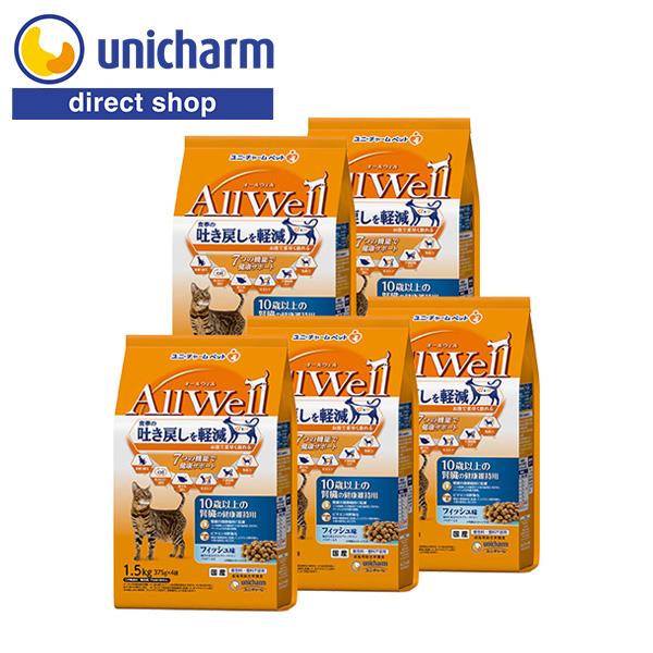 AllWell 10歳以上の腎臓の健康維持用 フィッシュ味 挽き小魚とささみフリーズドライパウダー入...