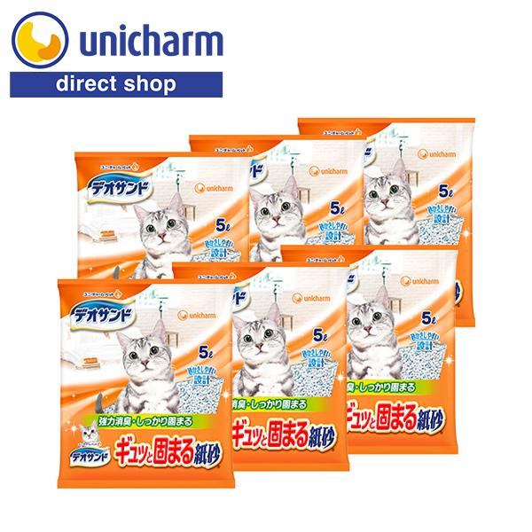 デオサンド 紙砂 5L×6 ユニ・チャーム公式ショップ