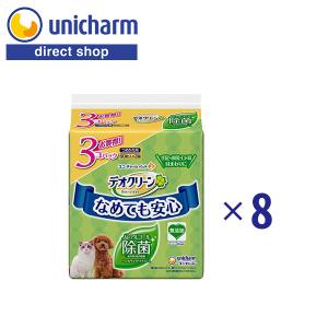 デオクリーン ノンアルコール除菌ウェットティッシュ つめかえ用 60枚3個パック×8 ユニ・チャーム公式ショップ｜ユニ・チャームダイレクトショップ