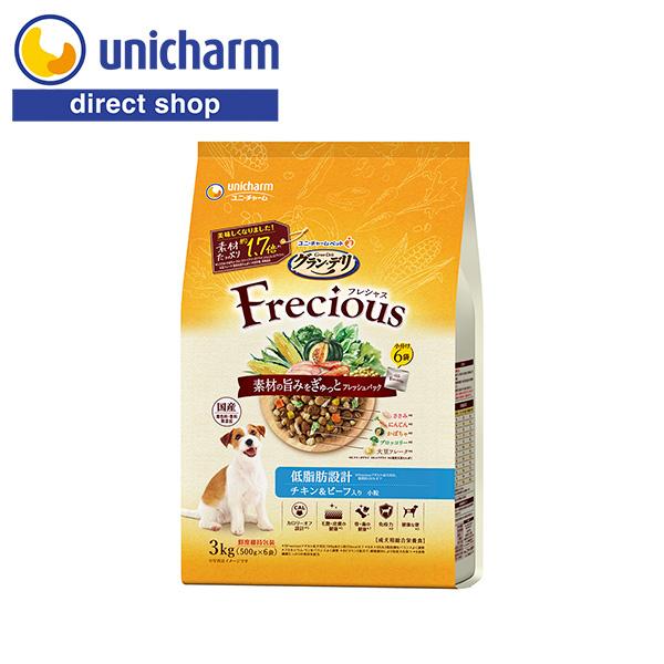グラン・デリ Frecious フレシャス アダルト成犬用 低脂肪設計 チキン＆ビーフ入り 3kg ...