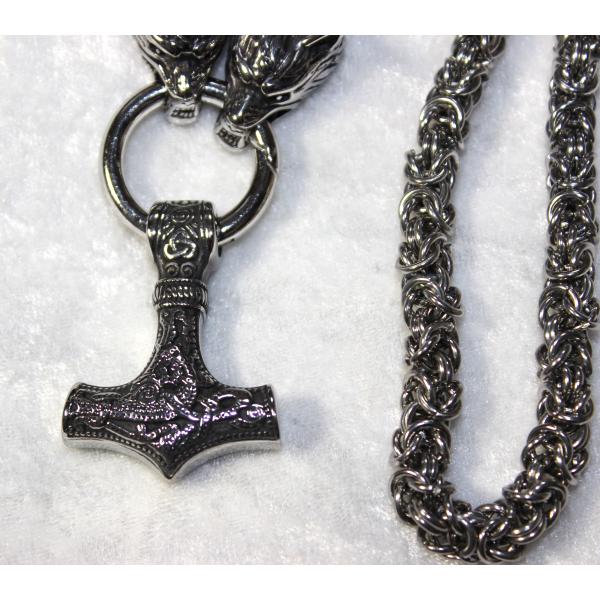 トールハンマー 北欧神話・雷神トールの槌「ミョルニル」のネックレス TypeA サージカルST