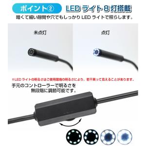 wifi ワイヤレス 内視鏡 カメラ 1200...の詳細画像5