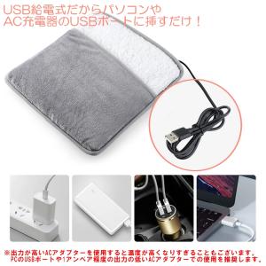フットウォーマー USB 足入れクッション 足...の詳細画像4