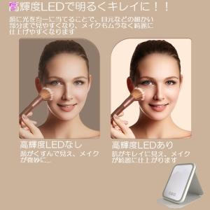 LEDミラー 女優ミラー 折りたたみ コンパク...の詳細画像3
