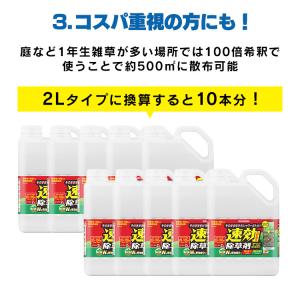 除草剤 希釈タイプ 500ml 速効 強力 液...の詳細画像3