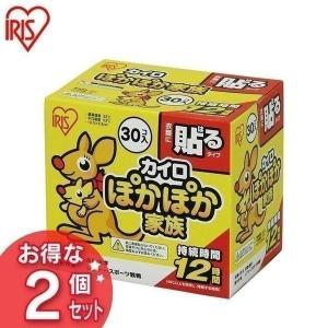 カイロ 貼る 貼るカイロ 60個入り ぽかぽか家族レギュラー 貼るカイロ30個入 2個セット PKN-30HR アイリスオーヤマ