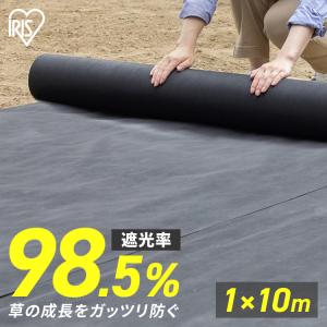 防草シート 10m 1×10ｍ アイリスオーヤマ 防草 庭 雑草対策 遮光 透水 防草用品 ガーデン ガーデニング S-10 ブラック